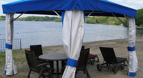 Cabana on the beach